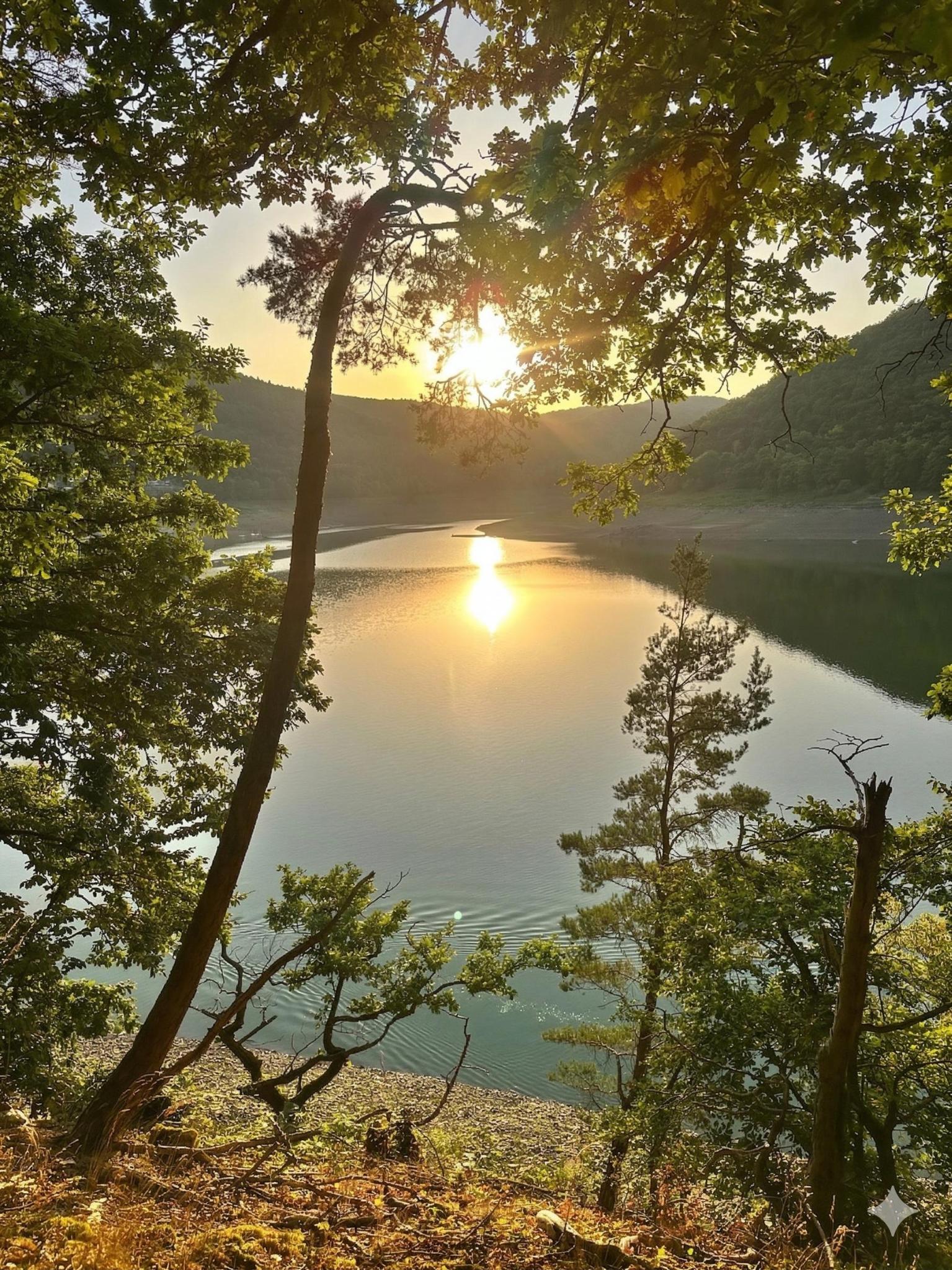 Goldener Sonnenuntergang am Edersee – Sundowner-Stimmung pur